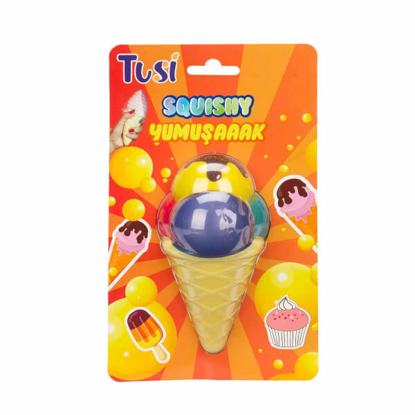 Tusi Squishy Köpük Oyuncak Top Dondurma