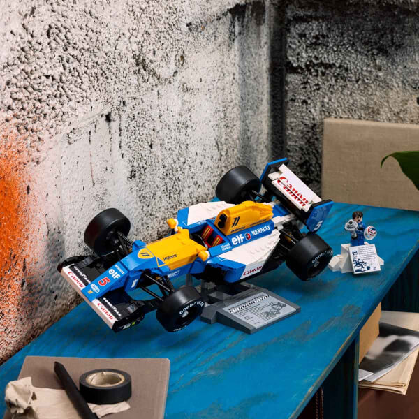 LEGO Icons Williams Racing FW14B ve Nigel Mansell 10353 - Yetişkinler için Koleksiyonluk Yaratıcı Model Yapım Seti (799 Parça)