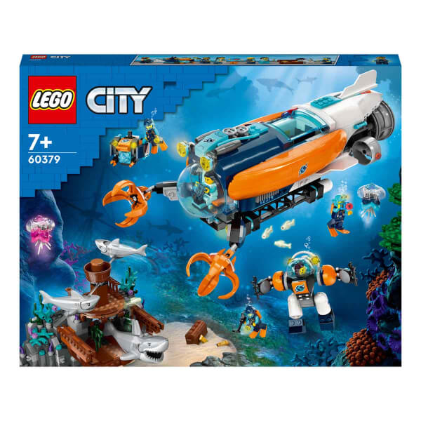  LEGO City Derin Deniz Keşif Denizaltısı 60379 - 7 Yaş ve Üzeri Çocuklar için Çok Özellikli Yaratıcı Oyuncak Yapım Seti (842 Parça)