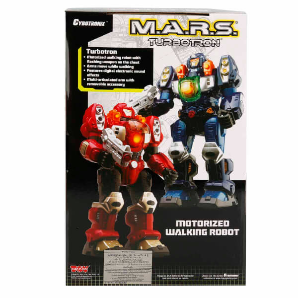 M.A.R.S. Sesli ve Işıklı Yürüyen Turbotron Robot 30 cm