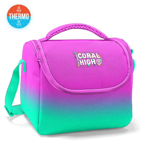 Coral High Pembe Yeşil Beslenme Çantası 11874