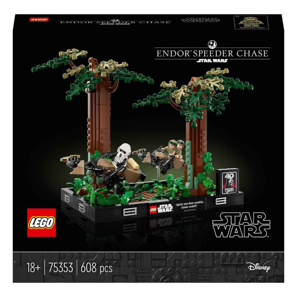  LEGO Star Wars Endor Hız Motoru Takibi Dioraması 75353 - Yetişkinler için Yapım Parçalarıyla İnşa Edilen Koleksiyonluk Yaratıcı Sergileme Modeli Yapım Seti (608 Parça)