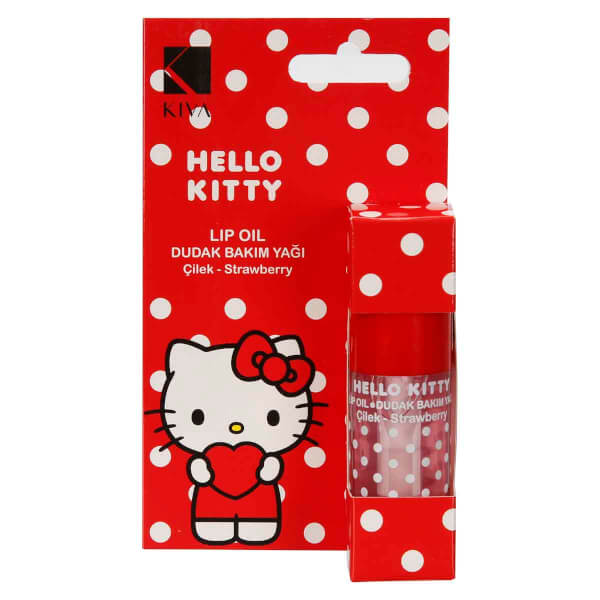 Hello Kitty Çilek Aromalı Dudak Bakım Yağı