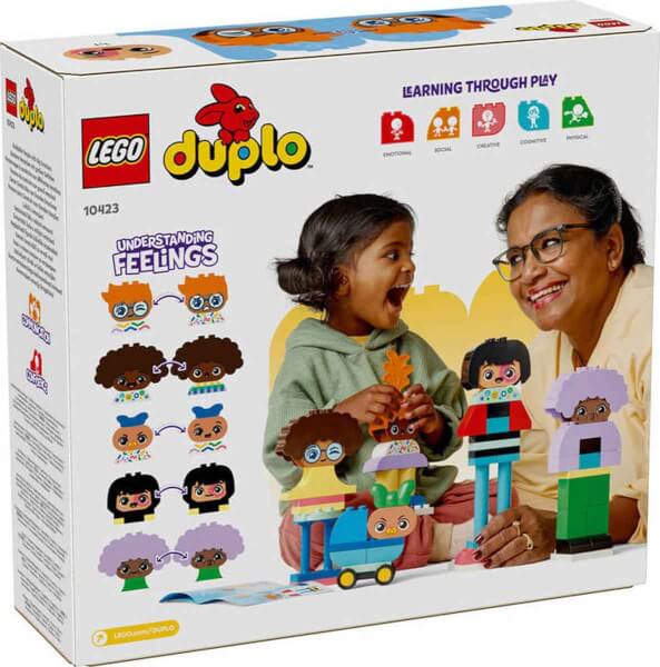 LEGO® DUPLO® Kasabası İnşa Edilebilen Duygulu İnsanlar 10423 - 3 Yaş ve Üzeri Çocuklar için Eğitici Oyuncak Yapım Seti (71 Parça)