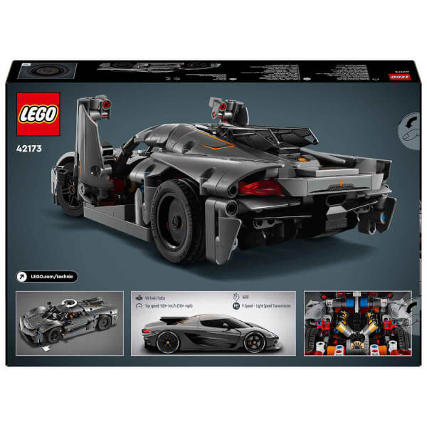 LEGO Technic Koenigsegg Jesko Absolut Gri Hiper Araba 42173 - Çocuklar için Oyuncak Yapım Seti (801 Parça)