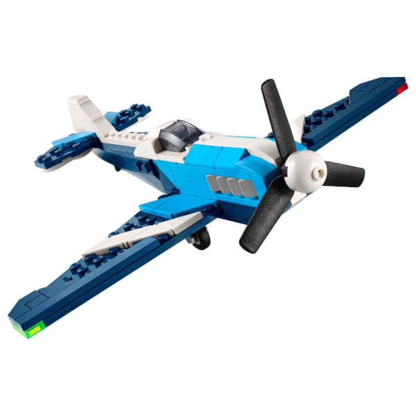 LEGO Creator 3’ü 1 Arada Uçak: Yarış Uçağı 31160 - 7 Yaş ve Üzeri Çocuklar için Jet veya Helikoptere Dönüşebilen Yaratıcı Oyuncak Yapım Seti (178 Parça)