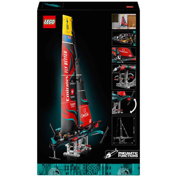 LEGO Technic Emirates Team New Zealand AC75 Yat 42174 - Yetişkinler için Yelkenli Tekne Modeli Yapım Seti (962 Parça)