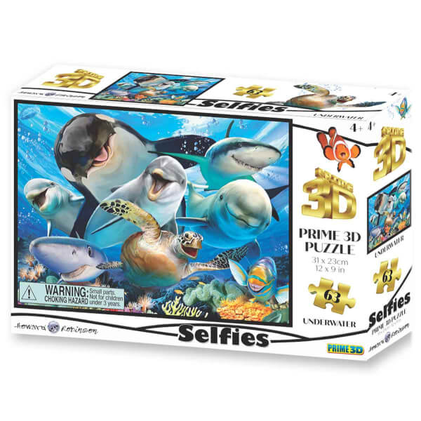 63 Parça 3D Puzzle: Okyanusta Selfie