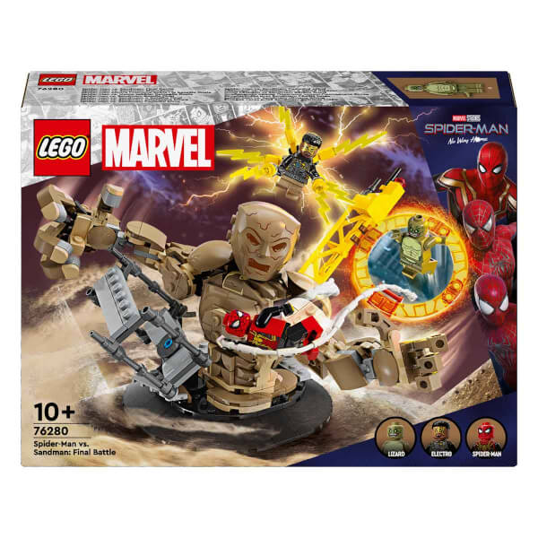 LEGO® Marvel Spider Adam Kum Adam'a Karşı: Son Savaş 76280 – 10 Yaş ve Üzeri Süper Kahraman Seven Çocuklar için Yaratıcı Oyuncak Yapım Seti (347 Parça)