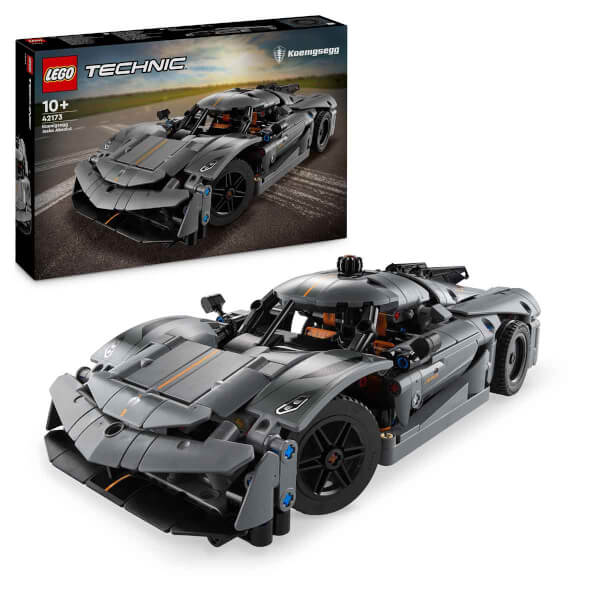 LEGO Technic Koenigsegg Jesko Absolut Gri Hiper Araba 42173 - Çocuklar için Oyuncak Yapım Seti (801 Parça)