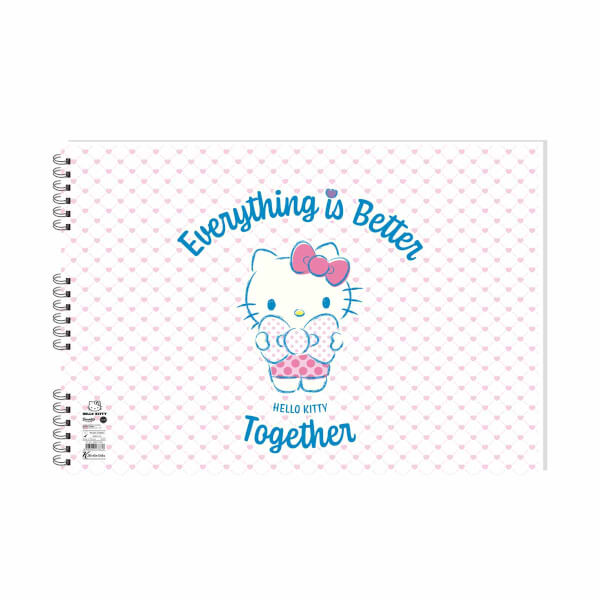 Hello Kitty Resim Defteri 35 x 50 cm 15 Yaprak  - Pembe