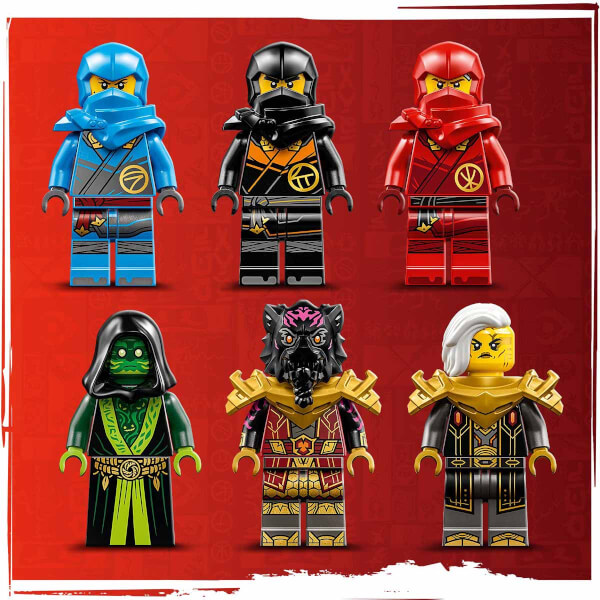 LEGO NINJAGO Ejderha Enerji Küreleri 71795 - 8 Yaş ve Üzeri Çocuklar için bir Tapınak ve 6 Minifigür İçeren Yaratıcı Oyuncak Yapım Seti (1029 Parça)