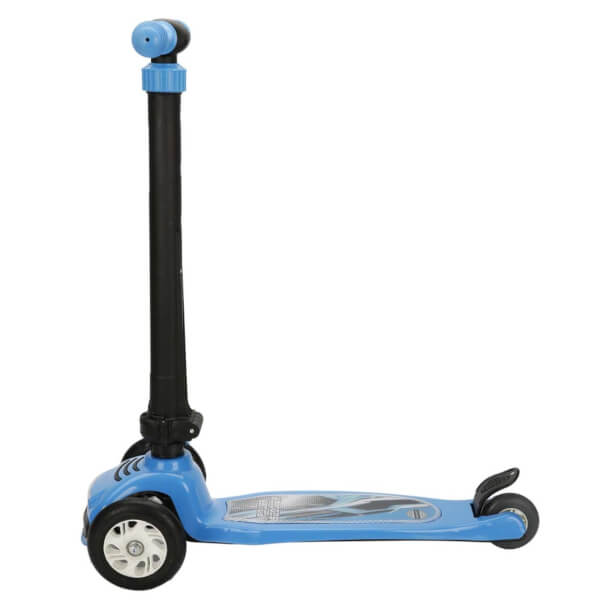 Pilsan Power 3 Tekerlekli Katlanabilir Işıklı Mavi Scooter 