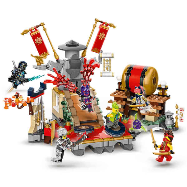 LEGO NINJAGO Turnuva Savaş Arenası 71818 – 7 Yaş ve Üzeri İçin 6 Minifigür İçeren Yaratıcı Oyuncak Yapım Seti (659 Parça)