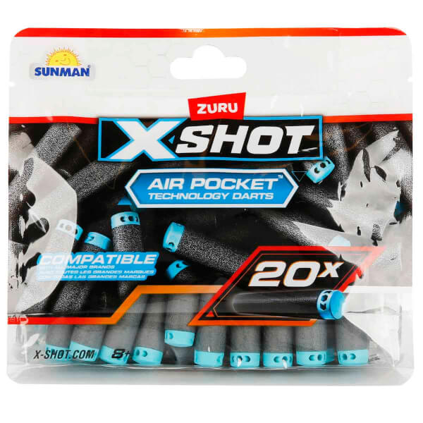 X-Shot Excel 20’li Yedek Sünger Dart Paketi 