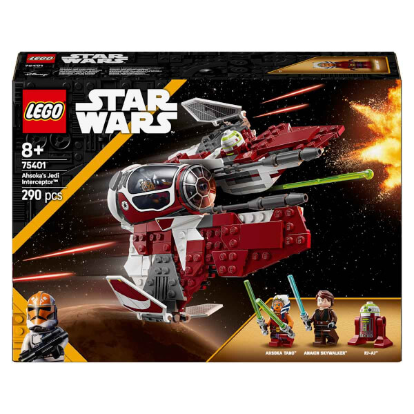 LEGO Star Wars: Klon Savaşları Ahsoka’nın Jedi Interceptor’ı 75401 - 8 Yaş ve Üzeri Çocuklar için Yaratıcı Oyuncak Yapım Seti (290 Parça)