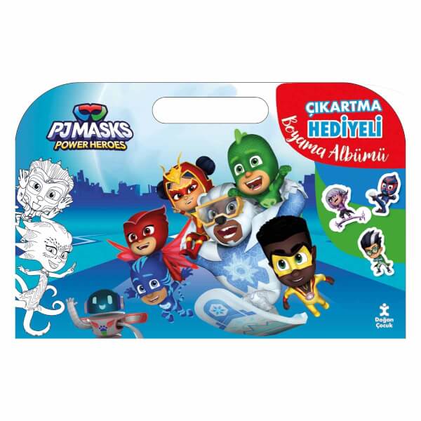 PJ Masks Çıkartma Hediyeli Boyama Albümü