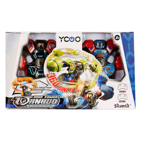 Silverlit Sesli ve Işıklı Uzaktan Kumandalı Robo Kombat Tornado 2’li Paket