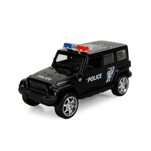 Maxx Wheels Işıklı Polis Jeep Model Arabalar 12 cm.