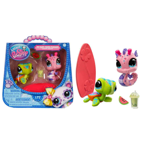 Littlest Pet Shop Minişler 2’li Figür Seti S4 - 247&amp;248 Denizatı Ve Deniz Kaplumbağası