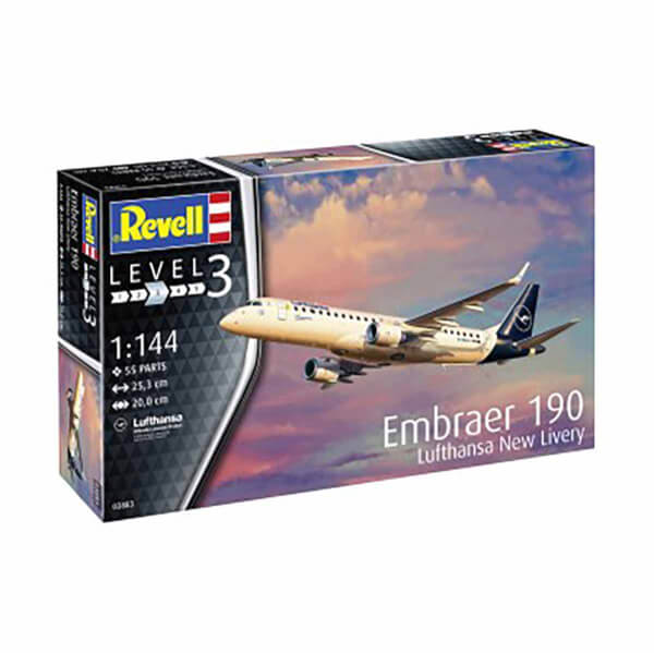 Revell 1:144 Embraer 190 Lufthansa New Livery Uçak 03883