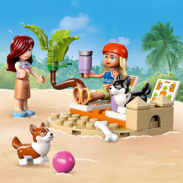 LEGO Friends Sörfçü Köpekler ve Scooter Macerası 42641 - 6 Yaş ve Üzeri Çocuklar için Mini Bebek İçeren Yaratıcı Oyuncak Yapım Seti (113 Parça)