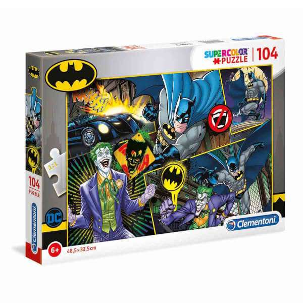 104 Parça Supercolor Puzzle: Batman ve Joker