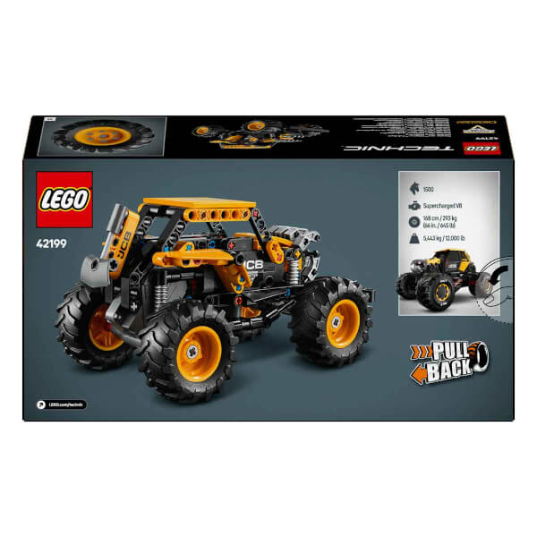 LEGO Technic Monster Jam DIGatron Çek-Bırak 42199 - 7 Yaş ve Üzeri Canavar Kamyon Seven Çocuklar için Yaratıcı Oyuncak Yapım Seti (218 Parça)