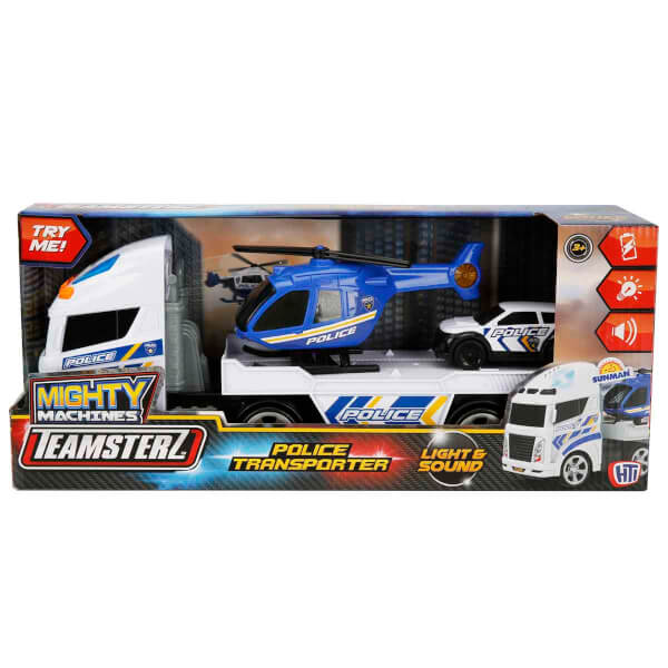 Teamsterz Sesli ve Işıklı Mighty Machines Police Transporter 