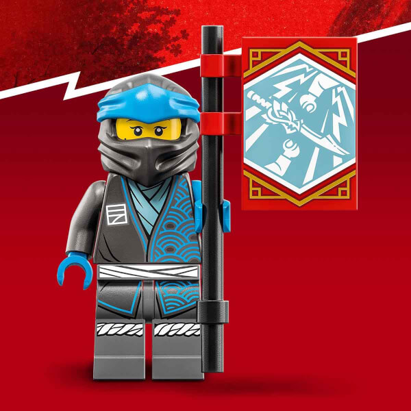 LEGO NINJAGO: Nya nın Su Ejderhası EVO 71800 6 Yaş ve Üzeri Çocuklar için Nya ve Lloyd Minifigürleri İçeren Yaratıcı Oyuncak Yapım Seti 173 Parça