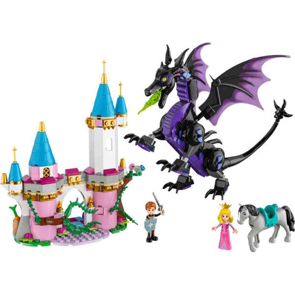 LEGO Disney Princess Malefiz’in Ejderha Formu 43240 – 7 Yaş ve Üzeri Uyuyan Güzel Hayranları için Yaratıcı Oyuncak Yapım Seti (583 Parça)