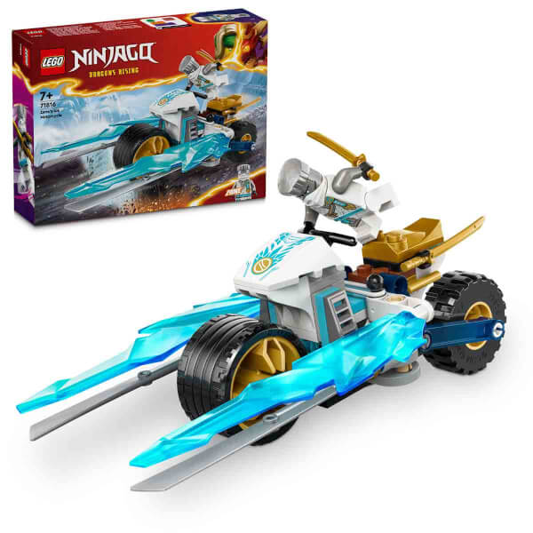 LEGO NINJAGO Zane’in Buz Motosikleti 71816 – 7 Yaş ve Üzeri İçin Zane Minifigürü İçeren Yaratıcı Oyuncak Yapım Seti (84 Parça)