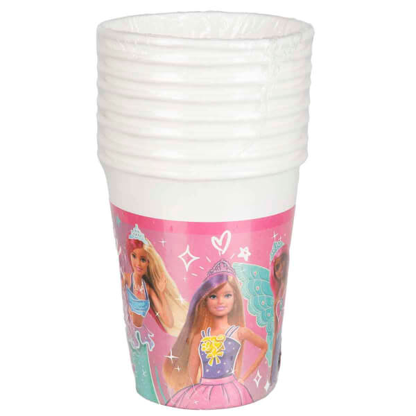 Barbie Fantasy Desenli Karton Bardak 8’li 200 ml