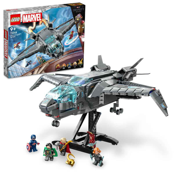 LEGO Marvel Avengers Quinjeti 76248 - 9 Yaş ve Üzeri Çocuklar için Avengers Uçağı ve Minifigürler İçeren Yaratıcı Oyuncak Yapım Seti (795 Parça)