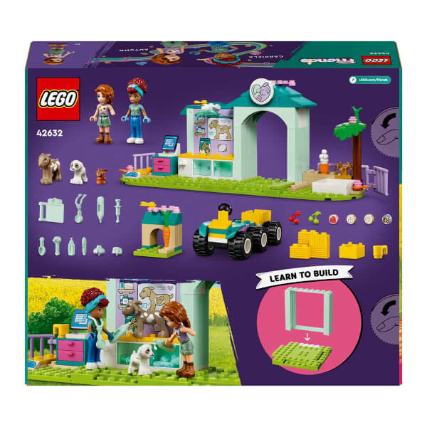 LEGO® Friends Çiftlik Hayvanı Veteriner Kliniği 42632 - 4 Yaş ve Üzeri Çocuklar için Hayvan Figürleri İçeren Yaratıcı Oyuncak Yapım Seti (161 Parça)