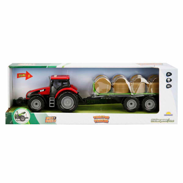 Maxx Wheels Sesli Ve Işıklı Römorklu Traktör 44 cm