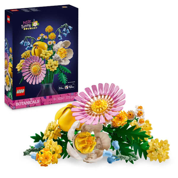 涼品 LEGO Botanicals Küçük Sarı Buket 10347 - 9 Yaş ve Üzeri için