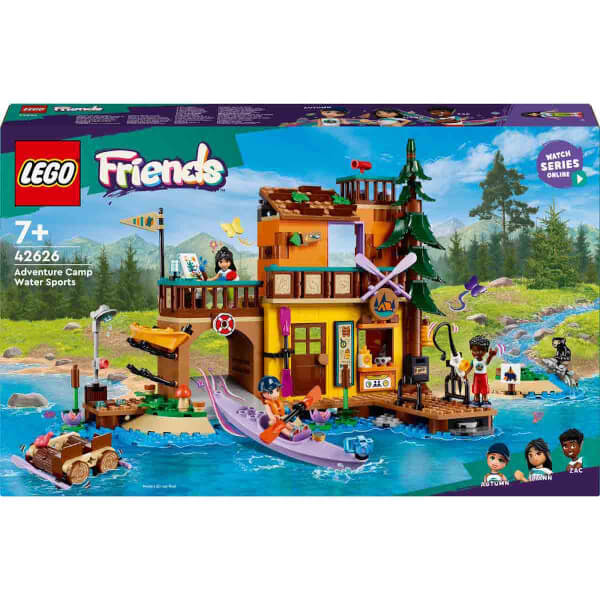 LEGO Friends Macera Kampı Su Sporları 42626 - 7 Yaş ve Üzeri Çocuklar için Ayı Figürü İçeren Yaratıcı Oyuncak Yapım Seti (628 Parça)