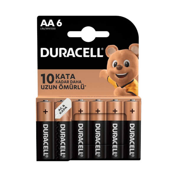 Duracell Basic Kalem Pil AA 6'lı 