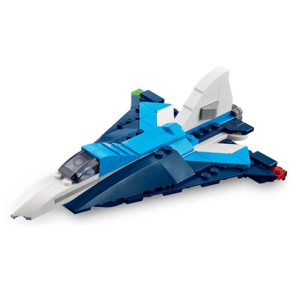LEGO Creator 3’ü 1 Arada Uçak: Yarış Uçağı 31160 - 7 Yaş ve Üzeri Çocuklar için Jet veya Helikoptere Dönüşebilen Yaratıcı Oyuncak Yapım Seti (178 Parça)