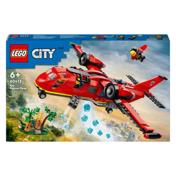 LEGO® City İtfaiye Kurtarma Uçağı 60413 - 6 Yaş ve Üzeri Çocuklar için İtfaiyeci Minifigürü İçeren Yaratıcı Oyuncak Yapım Seti (478 Parça)