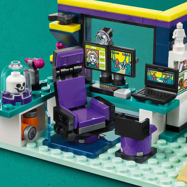 LEGO Friends Nova'nın Odası 41755 - 6 Yaş ve Üzeri Çocuklar için 2 Mini Bebek (Nova ve Zac) İçeren Yaratıcı Oyuncak Yapım Seti (179 Parça)