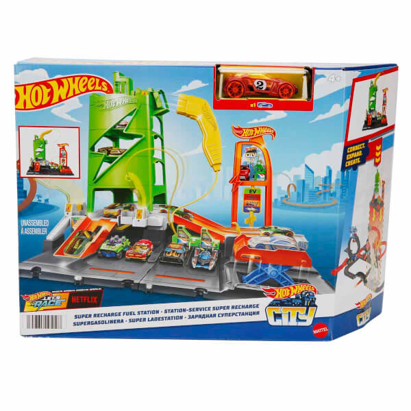 Hot Wheels Elektrikli Araç Şarj İstasyonu Oyun Seti HTN79