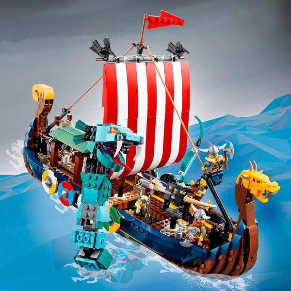 LEGO Creator 3’ü 1 Arada Viking Gemisi ve Midgard Yılanı 31132