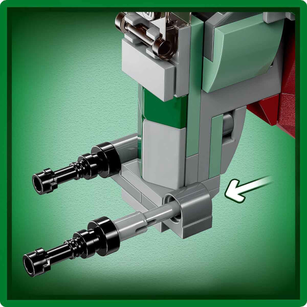  LEGO Star Wars Boba Fett'in Starship’i Mikro Savaşçı 75344 - 6 Yaş ve Üzeri Çocuklar için Oyuncak Yapım Seti (85 Parça)