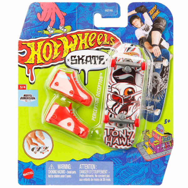 Hot Wheels Skate Parmak Kaykay ve Ayakkabı Paketleri HGT46