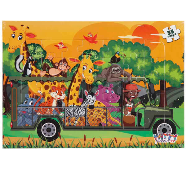 35 Parça Puzzle: Afrikada Safari