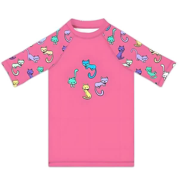Slipstop Kitties Kız Çocuk T-Shirt Mayo  - 4-5