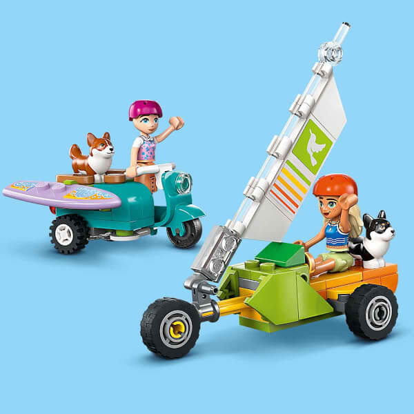 LEGO Friends Sörfçü Köpekler ve Scooter Macerası 42641 - 6 Yaş ve Üzeri Çocuklar için Mini Bebek İçeren Yaratıcı Oyuncak Yapım Seti (113 Parça)