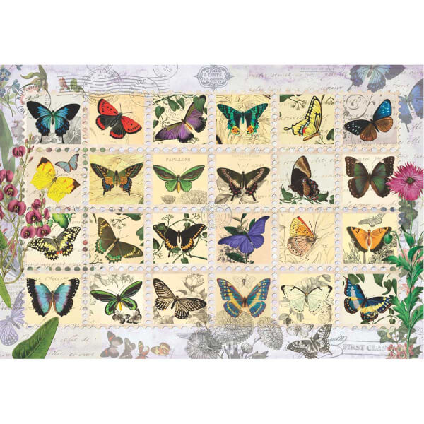 500 Parça Puzzle : Kelebekler